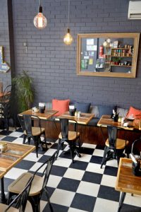 Cafe offers hills backdrop